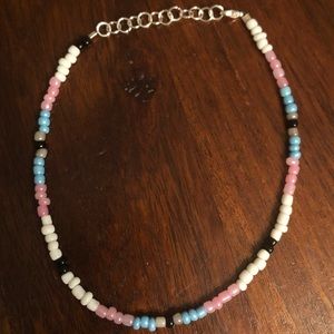 Handmade seed bead choker
